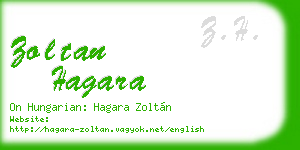 zoltan hagara business card